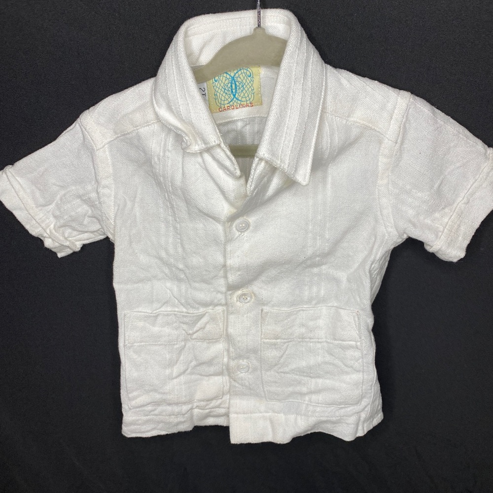 Dos Carolinas Handmade Linen Guayabera 2T Boys - for weddings, formal events